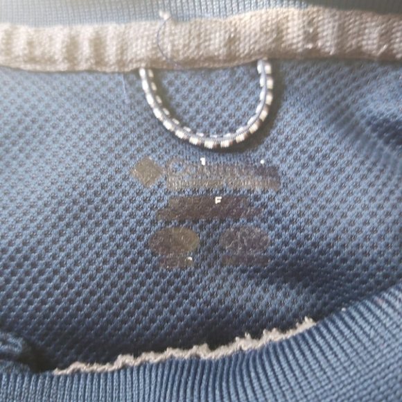 COLUMBIA | Men's Omni-Shade Polo Shirt Navy Blue Size Large - Picture 7 of 8